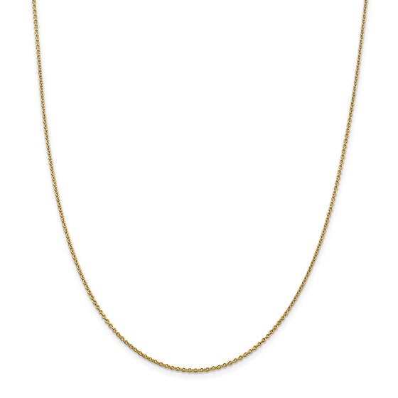 14k 1.4 mm Solid Polished Cable Chain Necklace - 18 in. 14k 1.4 mm Solid Polished Cable Chain Necklace - 18 in.